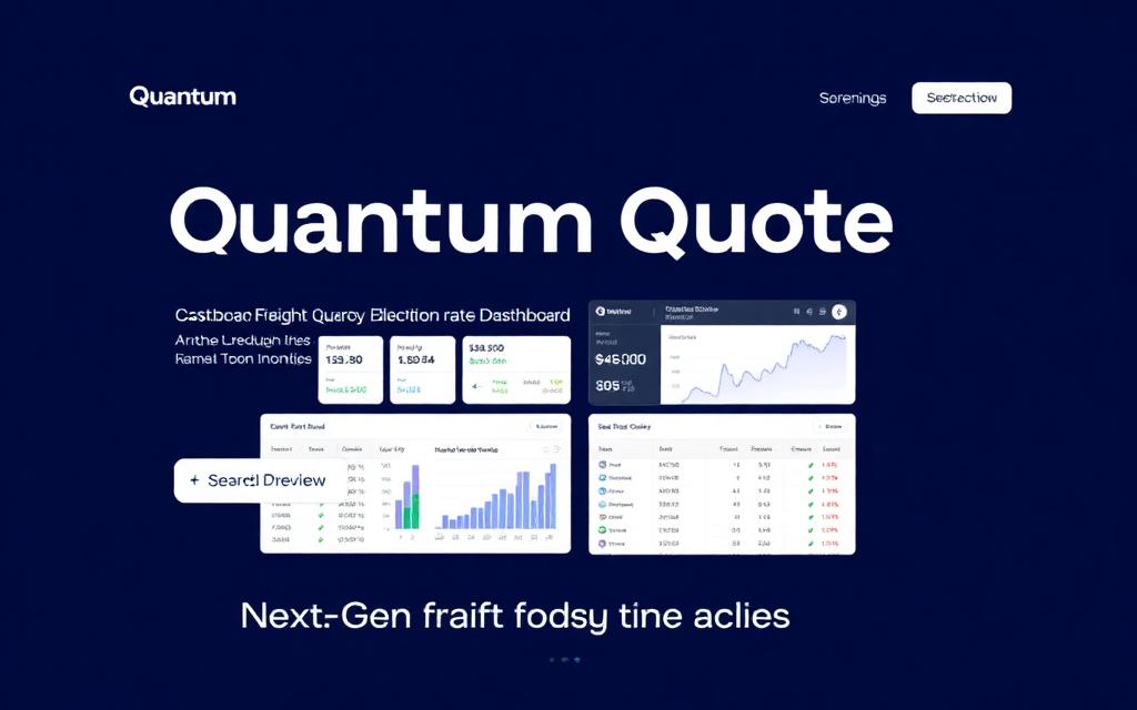 Quantum Quote freight broker website template preview